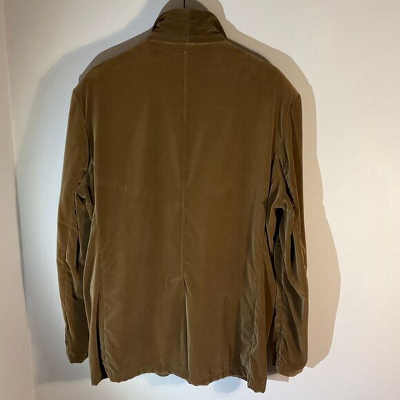 Vintage Pop Sugar Brown Velour Blazer. XL. Single, 2 Button academia lagenlook - Picture 10 of 16